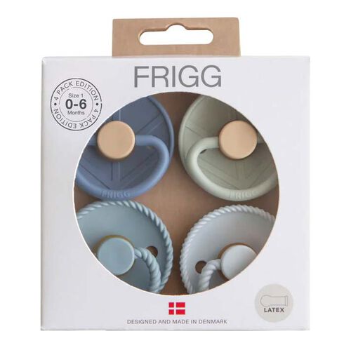 FRIGG 4-Pack Pacifiers - Latex Size 1